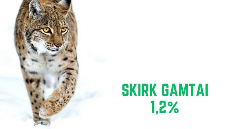 GAMTA LAUKIA JŪSŲ PARAMOS – SKIRKITE 1,2%