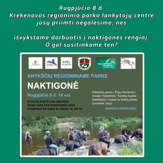 Keliaujame į naktigonę