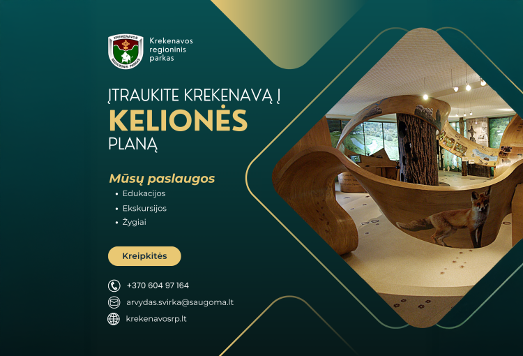 Planuojate keliones? Neaplenkite Krekenavos!