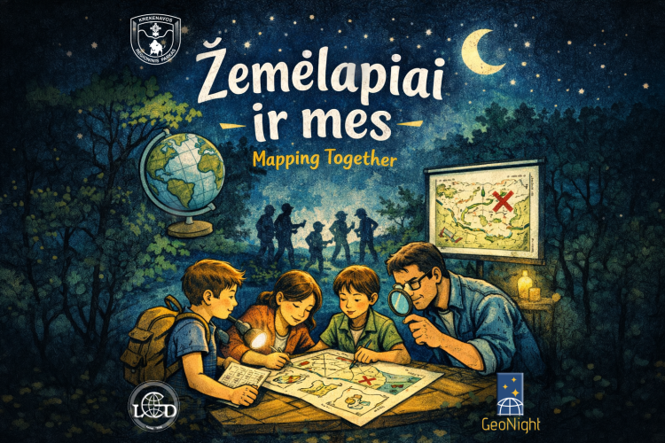 2026-04-10 Geografijos nakties renginys ŽEMĖLAPIAI IR MES